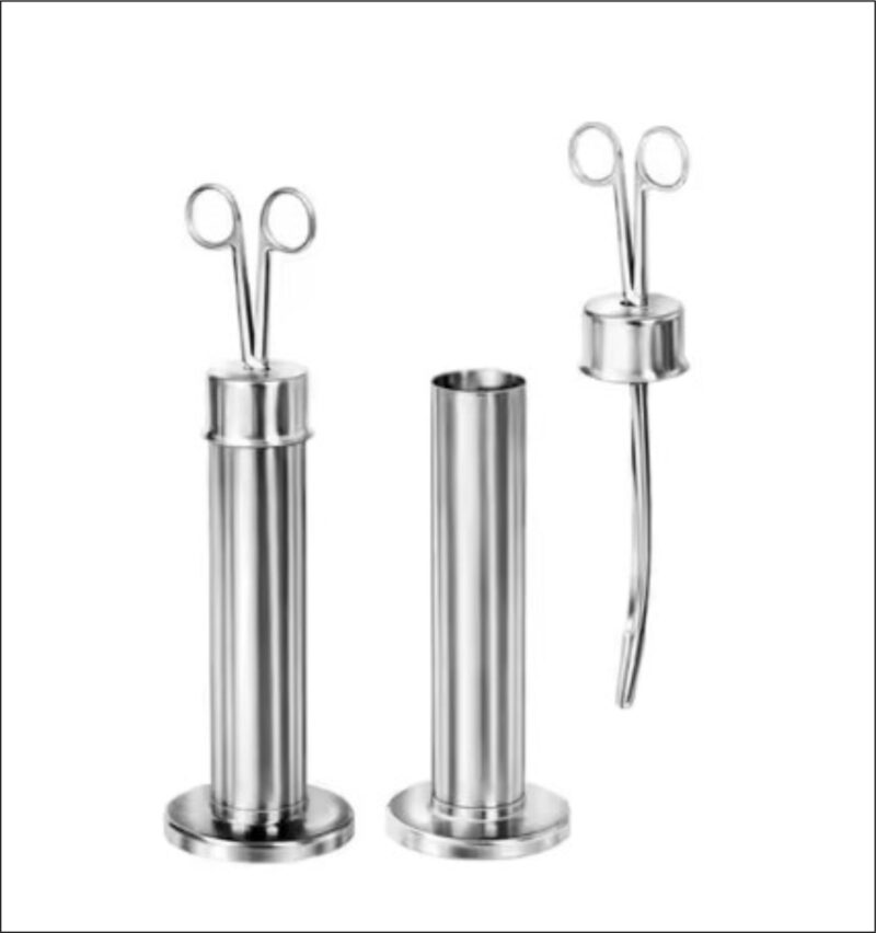 Forceps Jar Stainless Steel