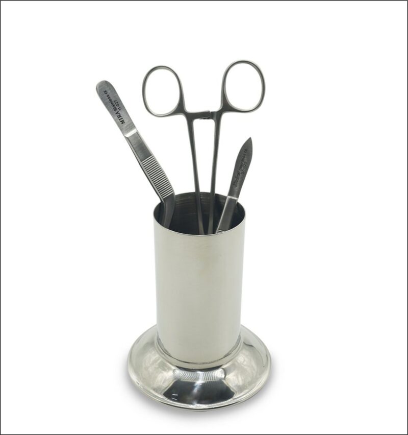 Forceps Jar Stainless Steel