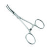 "Hemostatic forceps used to clamp blood vessels and control bleeding during surgical procedures."