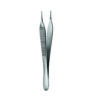 Stainless steel dissecting forceps used for handling tissues during surgical, medical, and laboratory procedures