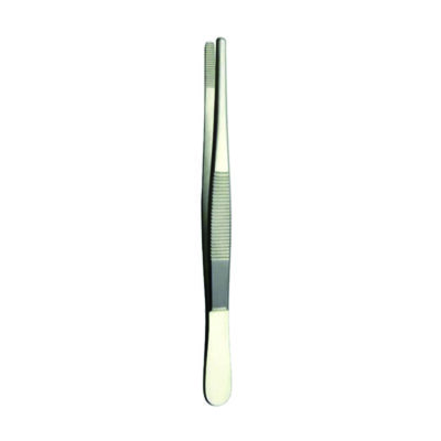 "Dressing forceps used in surgical procedures for holding and manipulating dressings or tissues."