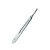 High-quality stainless steel surgical knife handle designed to hold scalpel blades securely.